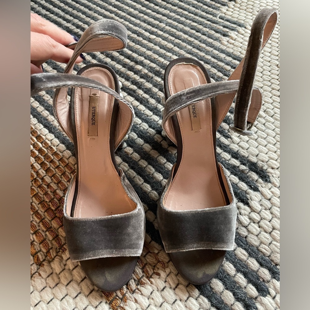 Embellished Block Heel Sandal
